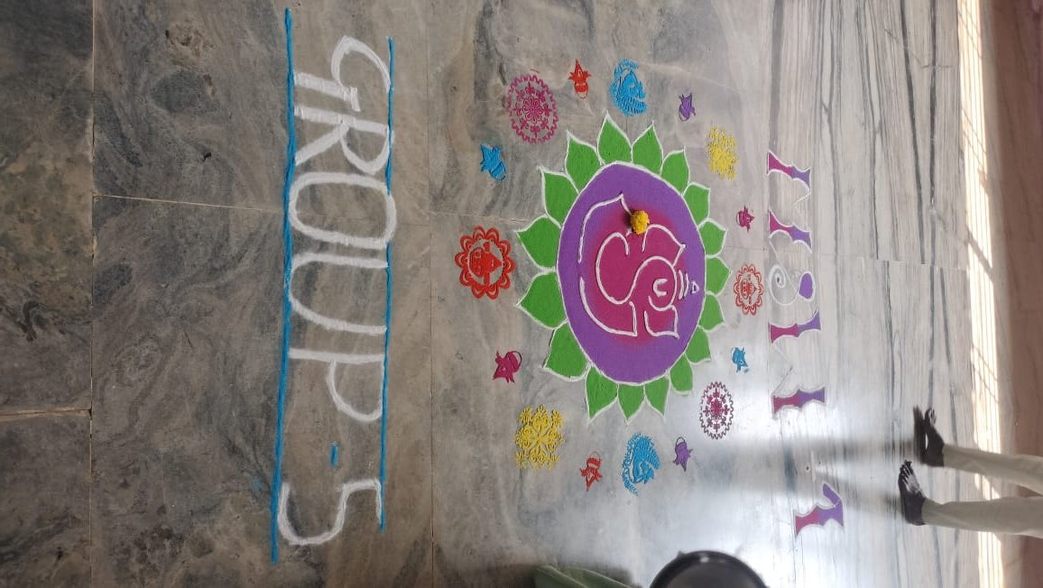 Campus Rangoli Display